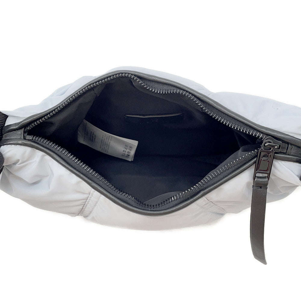 MONCLER Hobo Blanket Small Light Blue/Black Nylon