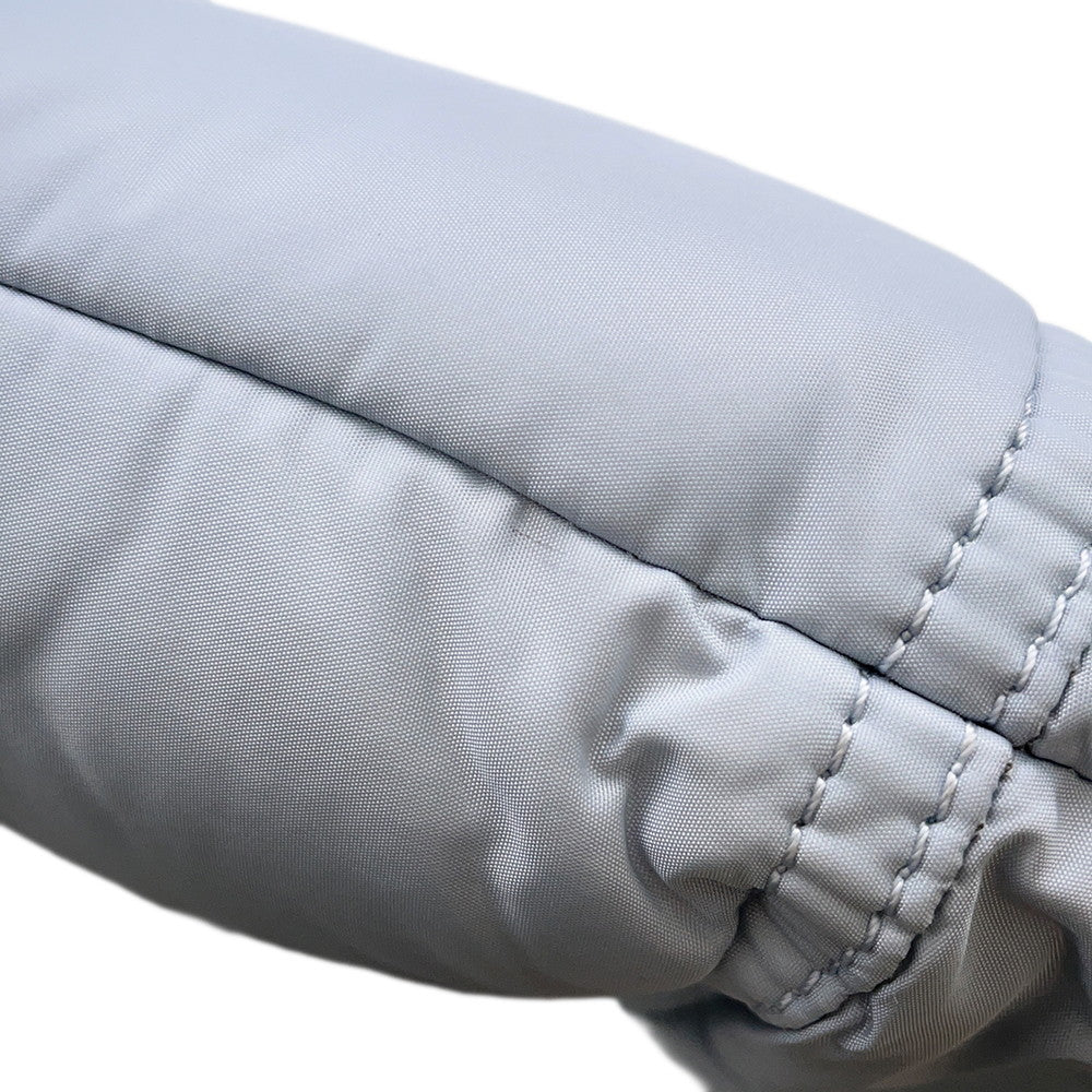 MONCLER Hobo Blanket Small Light Blue/Black Nylon