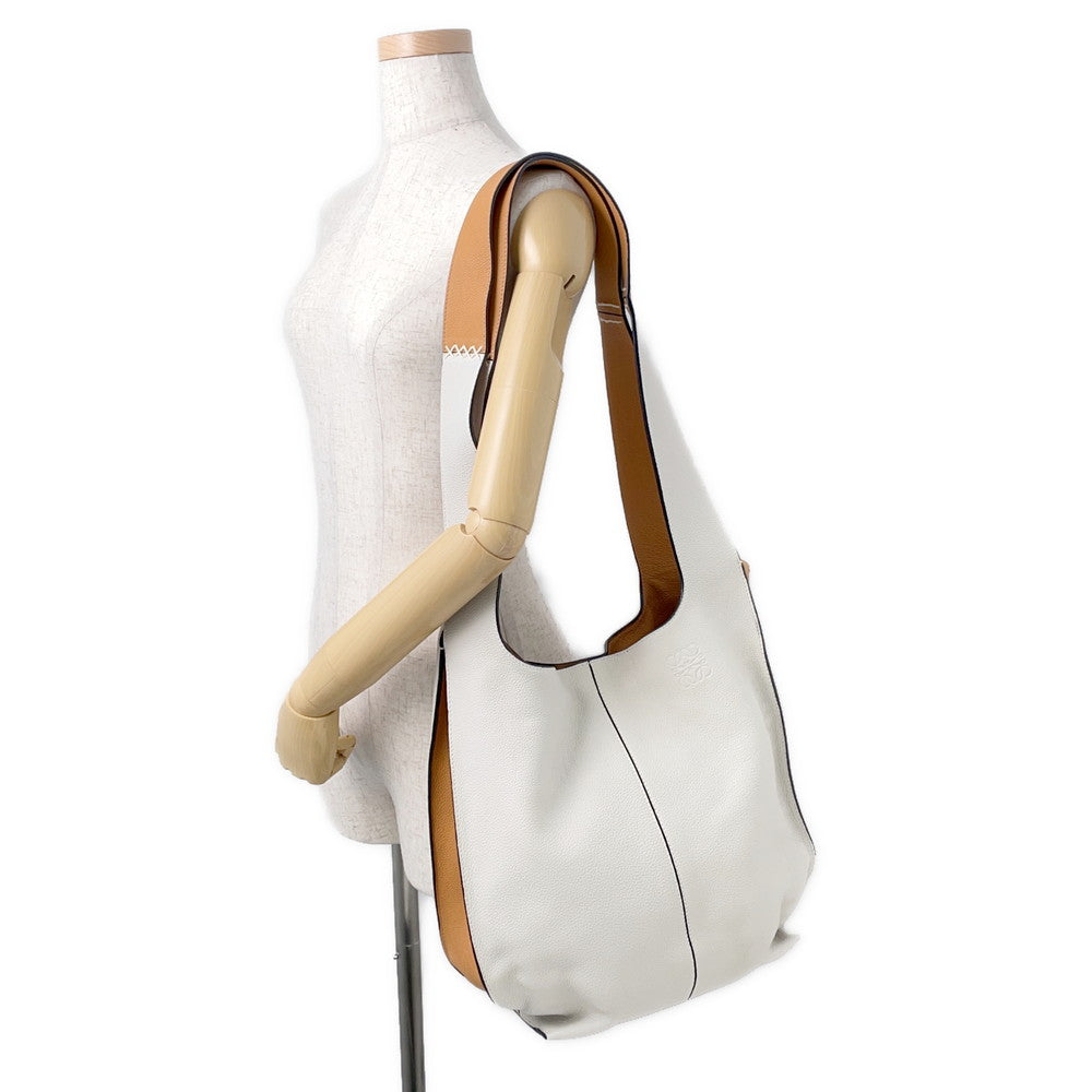 LOEWE 2WAYBag Ivory/Brown321.12BT22 Leather