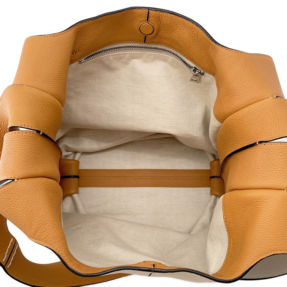 LOEWE 2WAYBag Ivory/Brown321.12BT22 Leather