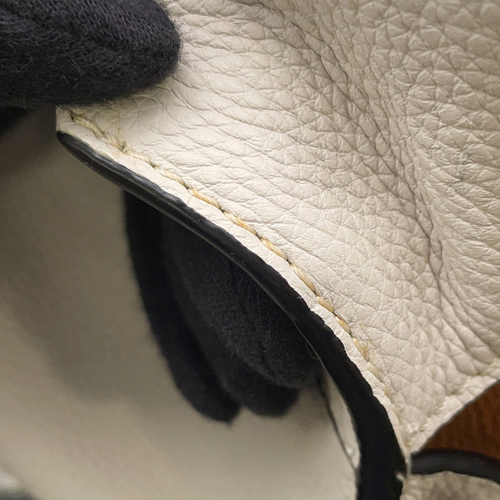 LOEWE 2WAYBag Ivory/Brown321.12BT22 Leather