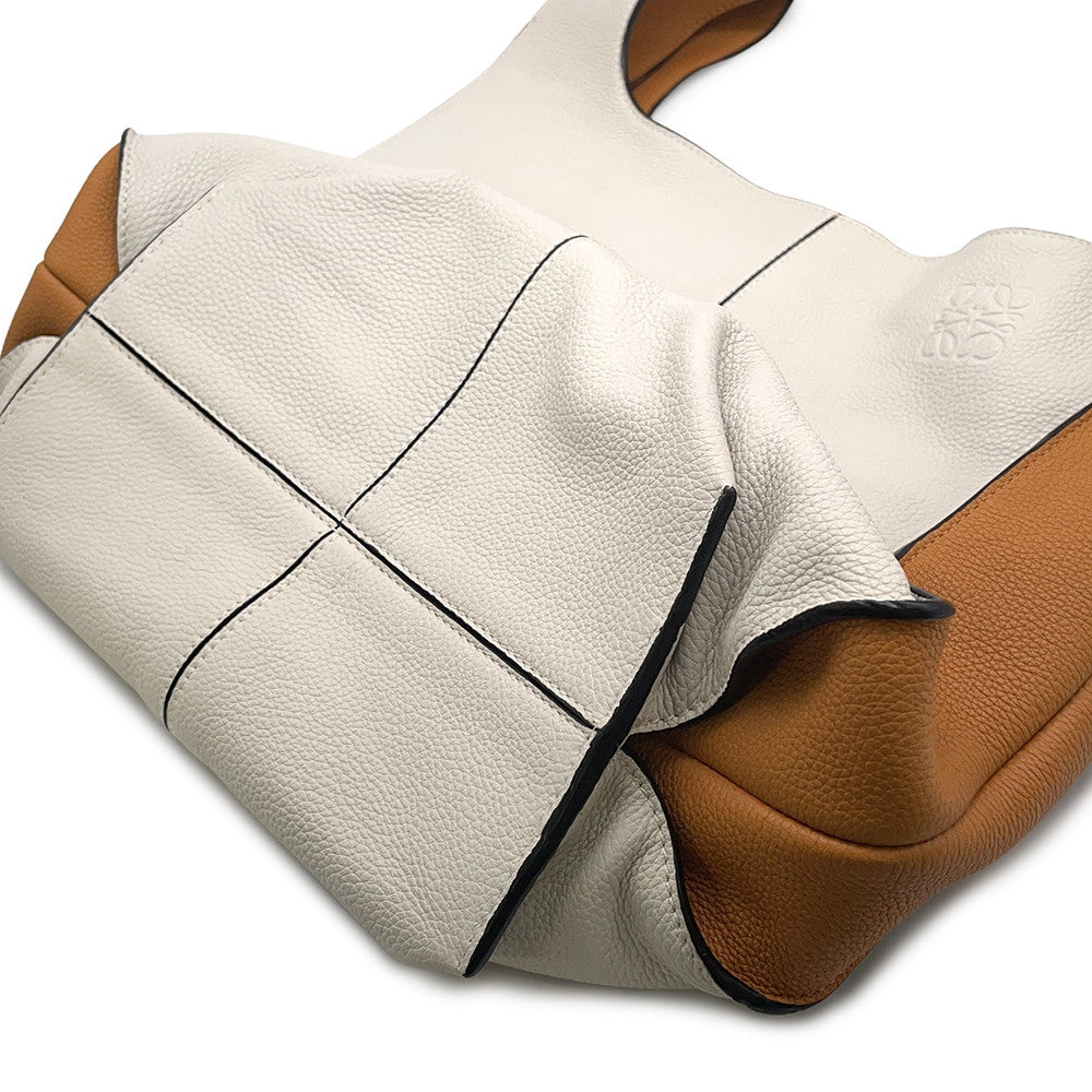 LOEWE 2WAYBag Ivory/Brown321.12BT22 Leather