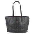 MCM Visetos Tote Bag Black/GrayMWPS5AVI38BK001 Leather