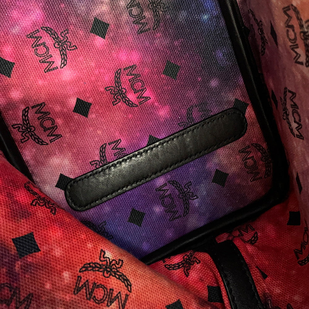 MCM Visetos Tote Bag Black/GrayMWPS5AVI38BK001 Leather