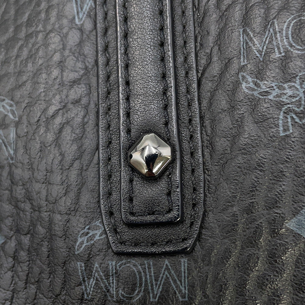 MCM Visetos Tote Bag Black/GrayMWPS5AVI38BK001 Leather