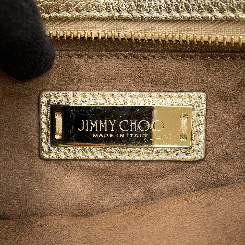 JIMMY CHOO Mini Sara Star Studded 2-Way Bag Gold229MINISARA Leather Size Mini