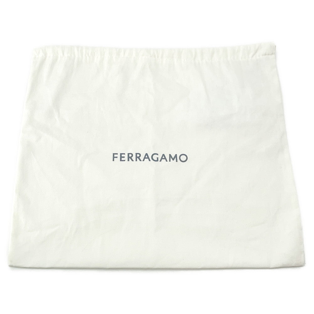 Ferragamo Logo Clutch Bag Light Green241390 Leather