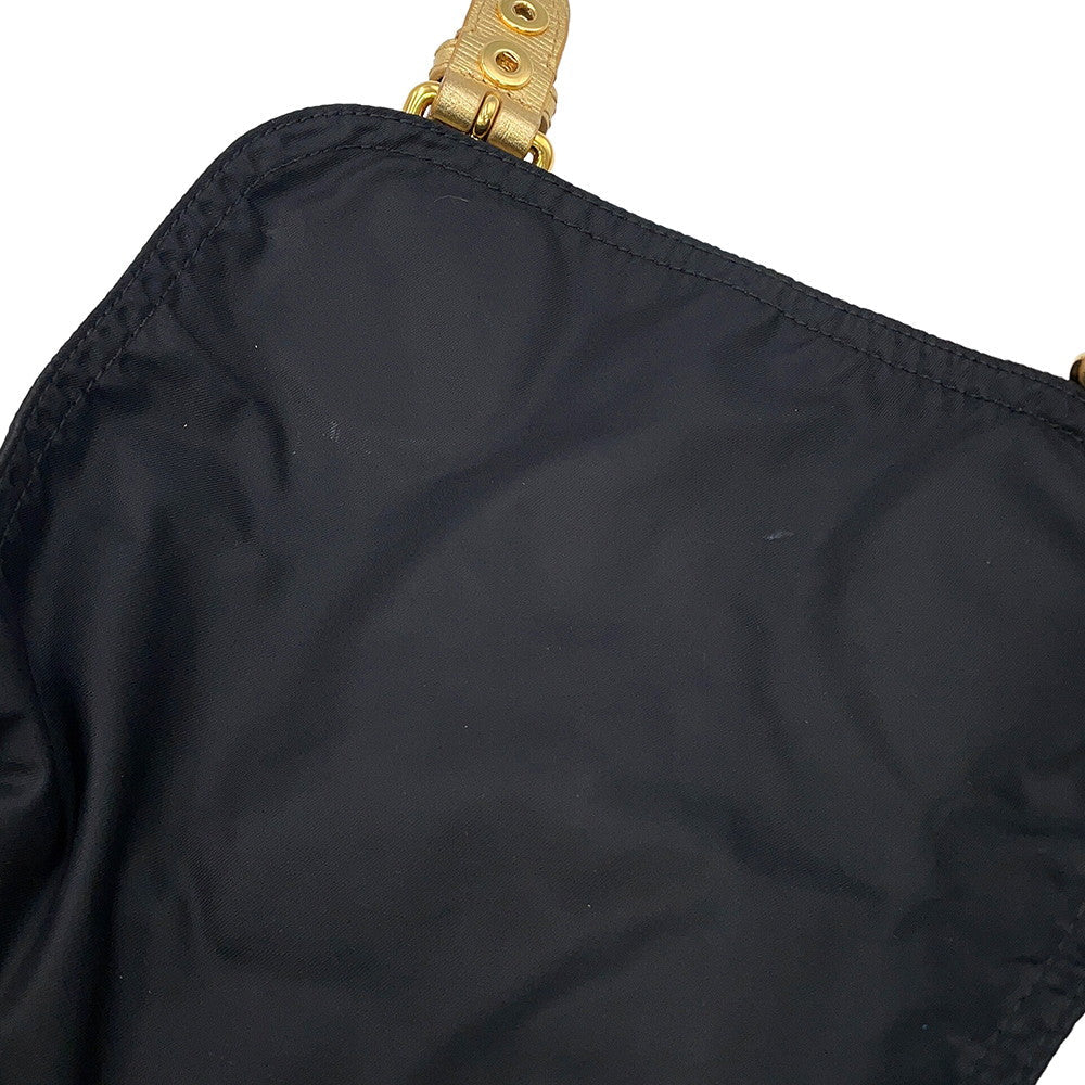 BURBERRY Logo Backpack Black4033282 Nylon Leather