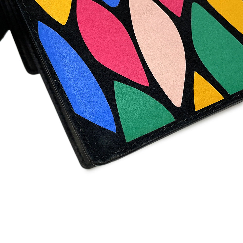 Ferragamo Gancini 2WAY Shoulder Bag Black/Multicolor21G008 Leather