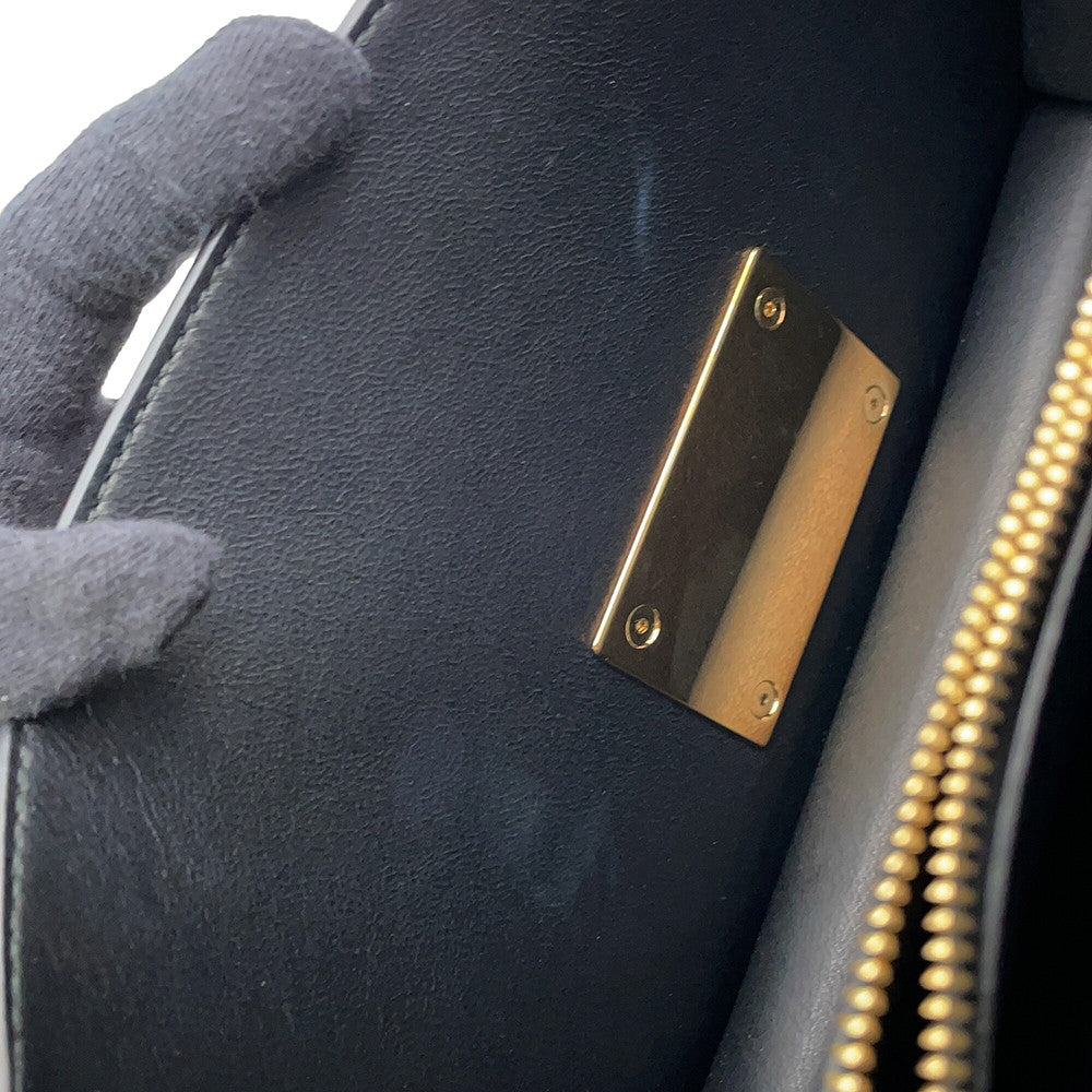 Ferragamo Gancini 2WAY Shoulder Bag Black/Multicolor21G008 Leather