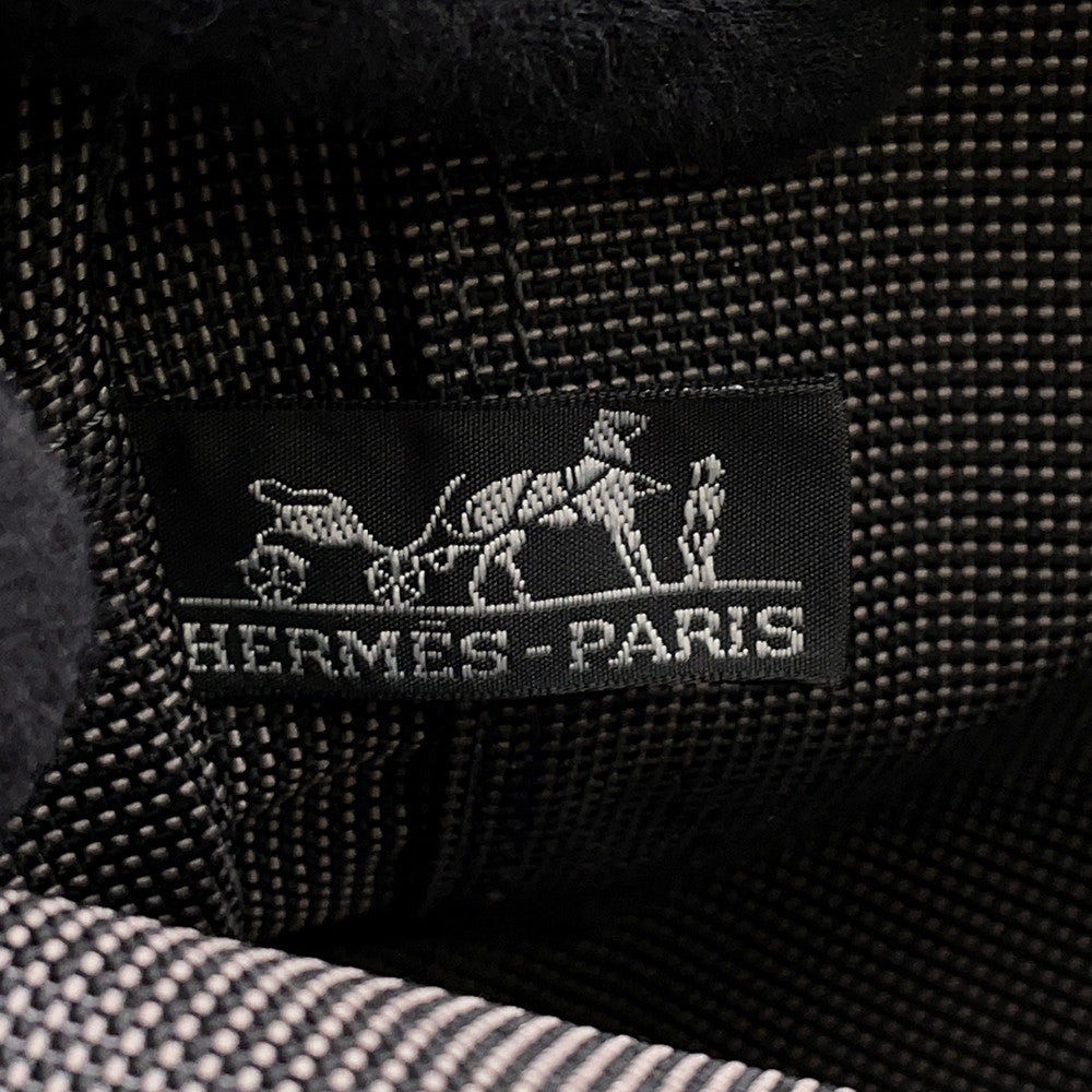 HERMES Her Line Tote Bag Gray Canvas Size PM