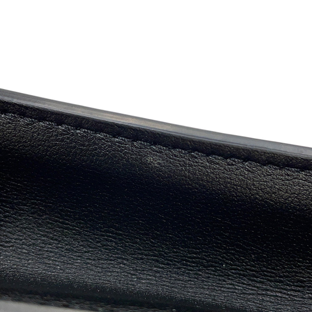 Valentino Garavani V-Sling Clutch Bag Ivory/Black Leather