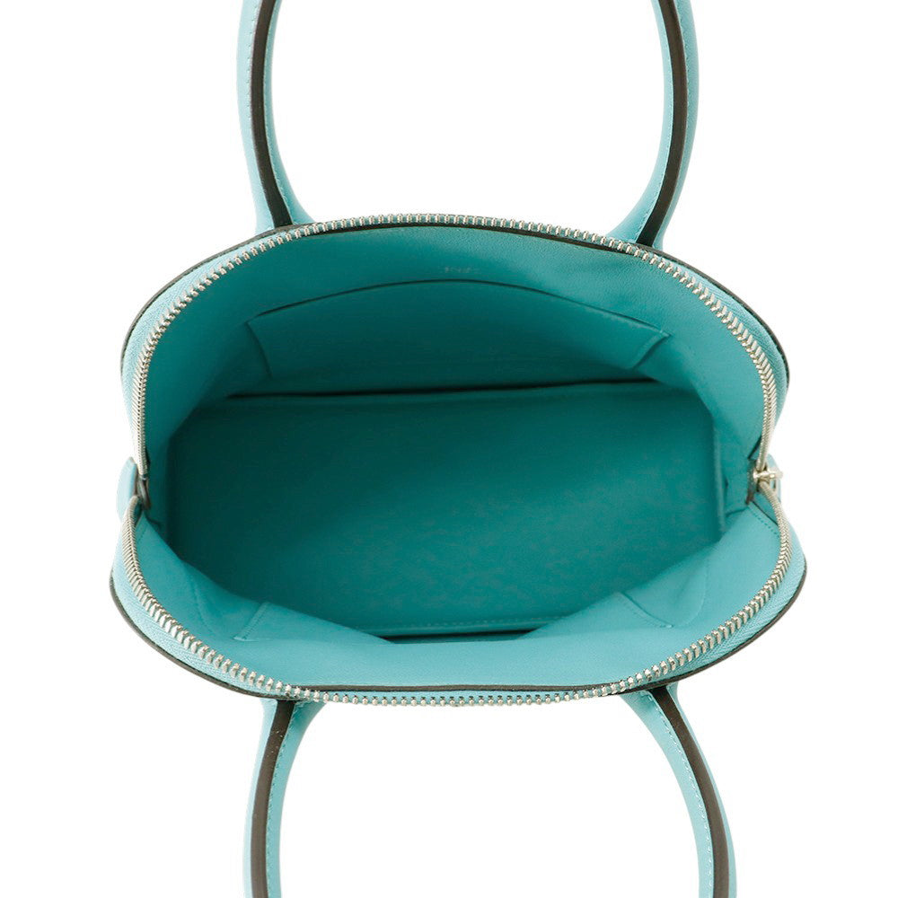 HERMES Bolide Sucre Blue Atoll Swift Leather