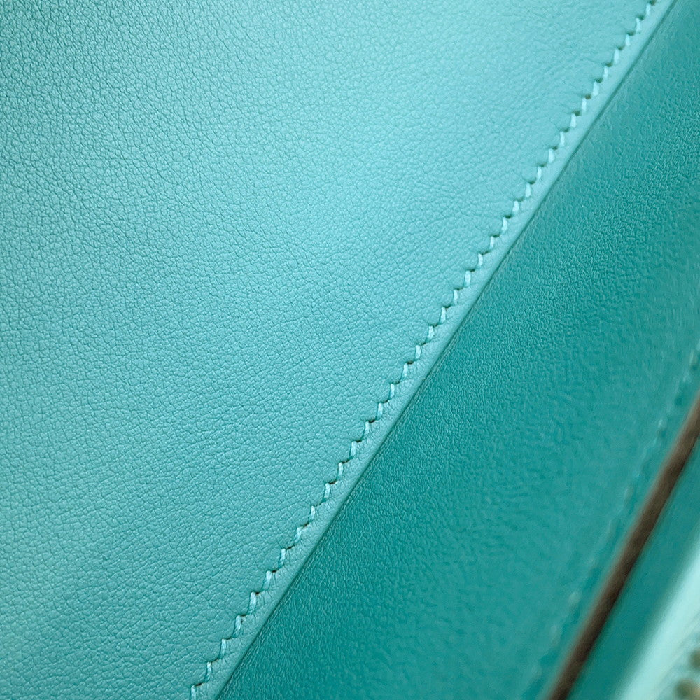 HERMES Bolide Sucre Blue Atoll Swift Leather