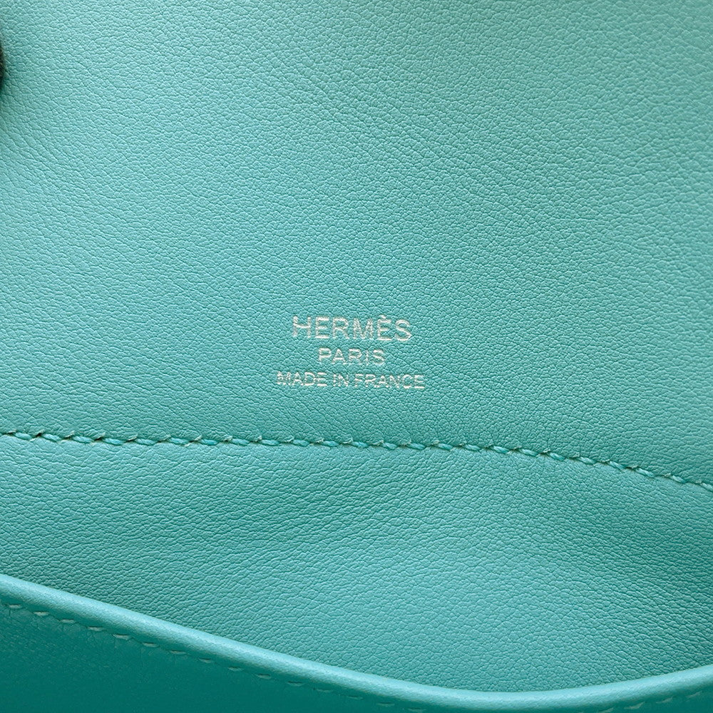 HERMES Bolide Sucre Blue Atoll Swift Leather