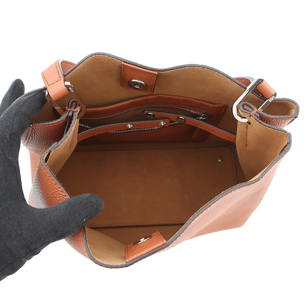 MCM Logo 2WAY Shoulder Bag BrownMWH6ASR01NE001 Leather