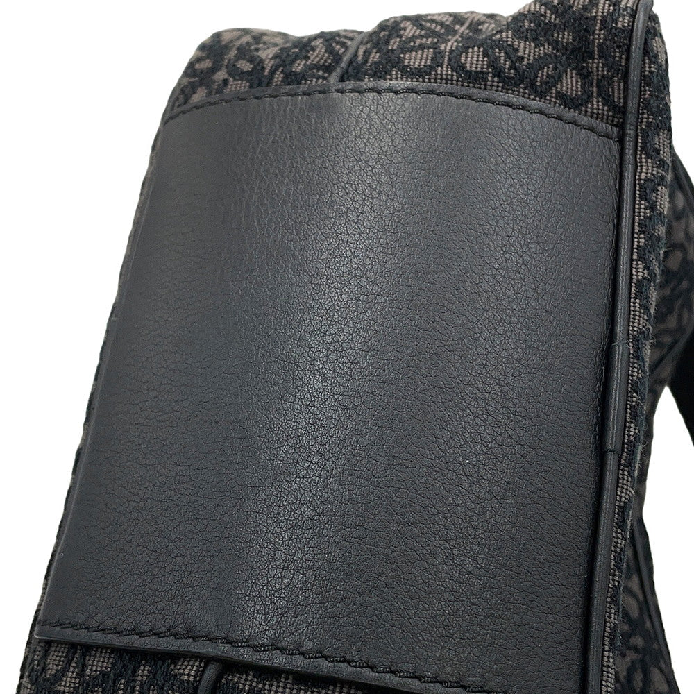 LOEWE Repeat Anagram Camera Bag Pochette Shoulder Bag Charcoal Grey/BlackB604Z80X01 Canvas Size Mini