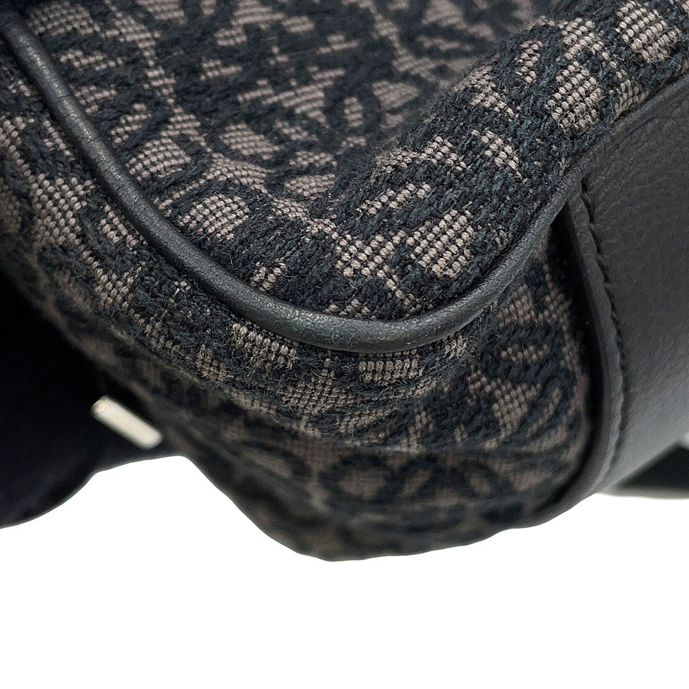 LOEWE Repeat Anagram Camera Bag Pochette Shoulder Bag Charcoal Grey/BlackB604Z80X01 Canvas Size Mini