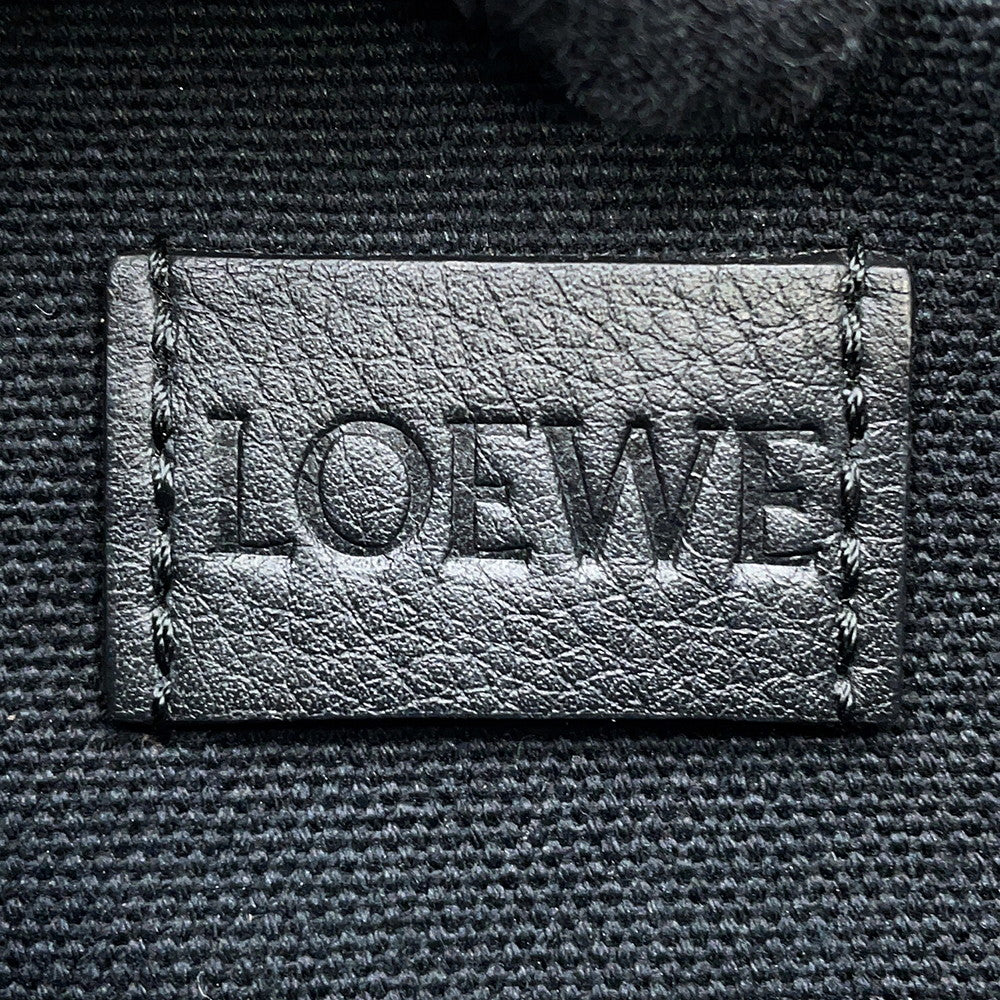 LOEWE Repeat Anagram Camera Bag Pochette Shoulder Bag Charcoal Grey/BlackB604Z80X01 Canvas Size Mini