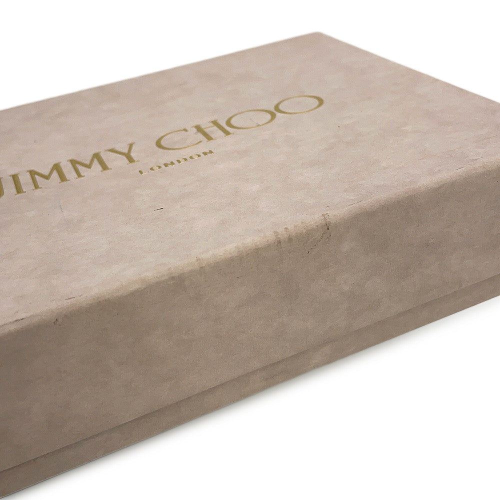 JIMMY CHOO LAWRENCE Star Studded Round Zip Bi-Fold Wallet SilverLAWRENCEAHQ Leather
