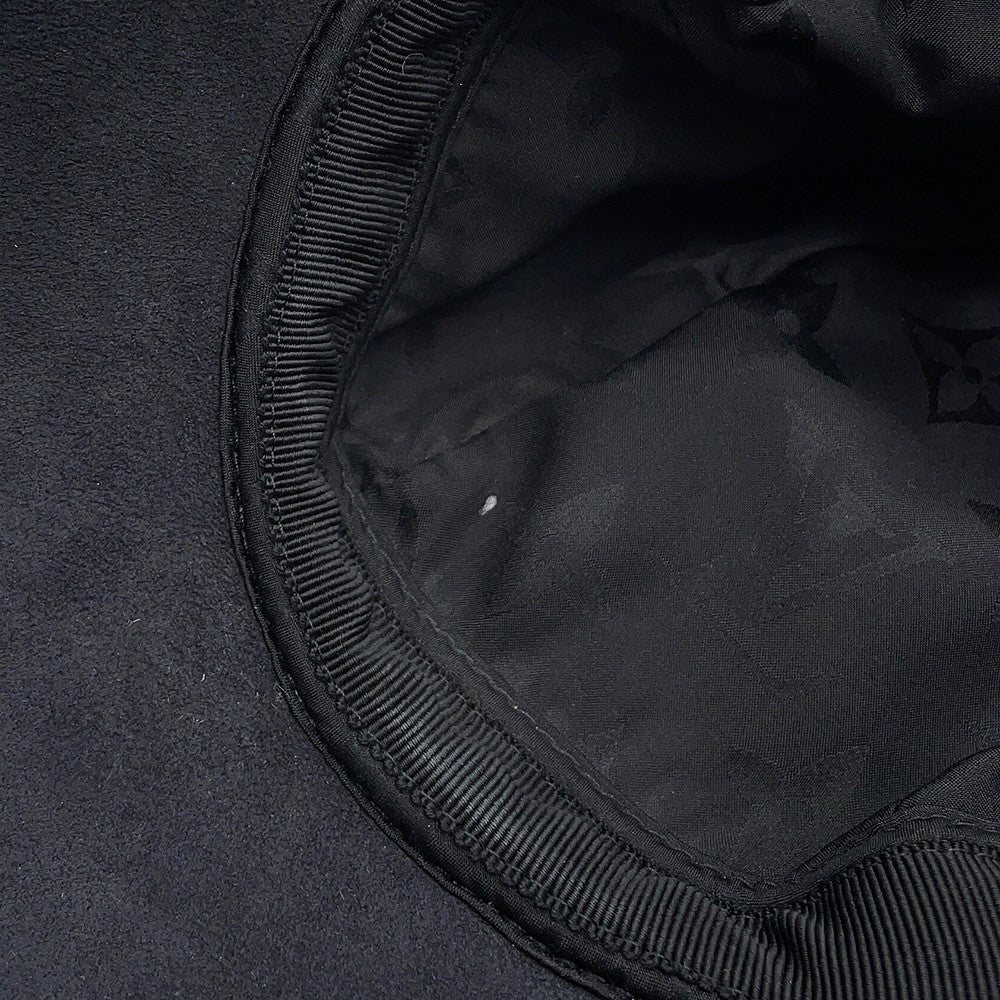 LOUIS VUITTON Sharing Cap Size M NoirM00493 Outer material: 100% Lamb Leather