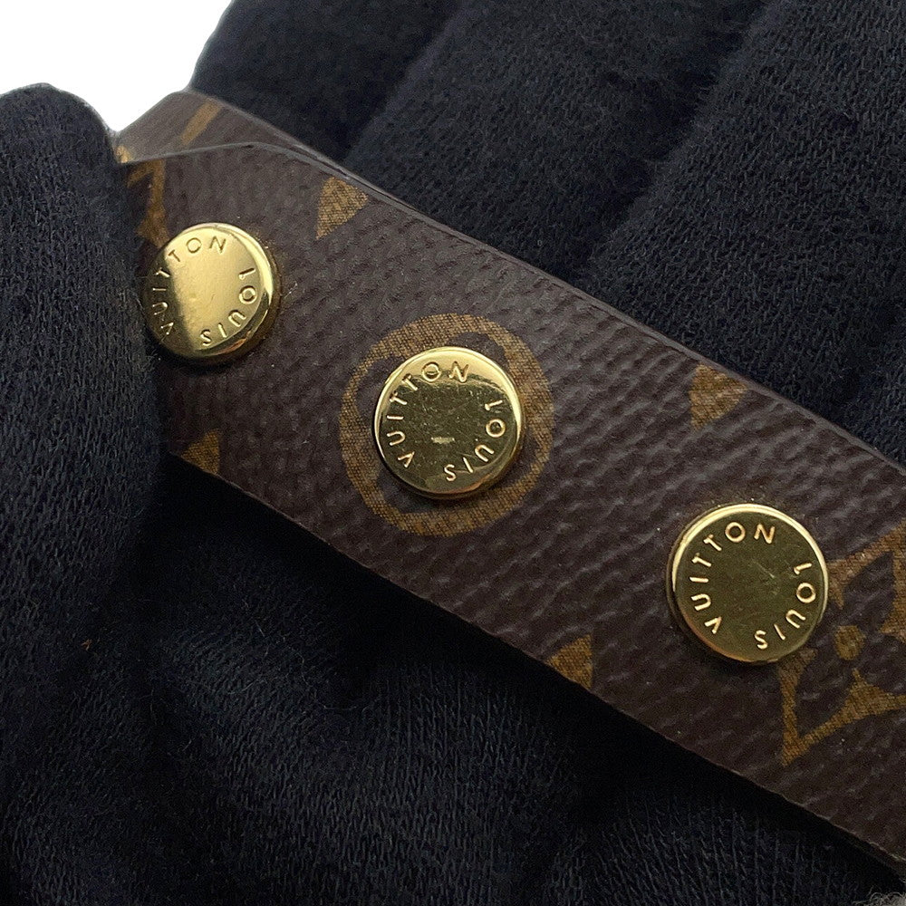 LOUIS VUITTON Sharing Cap Size M NoirM00493 Outer material: 100% Lamb Leather