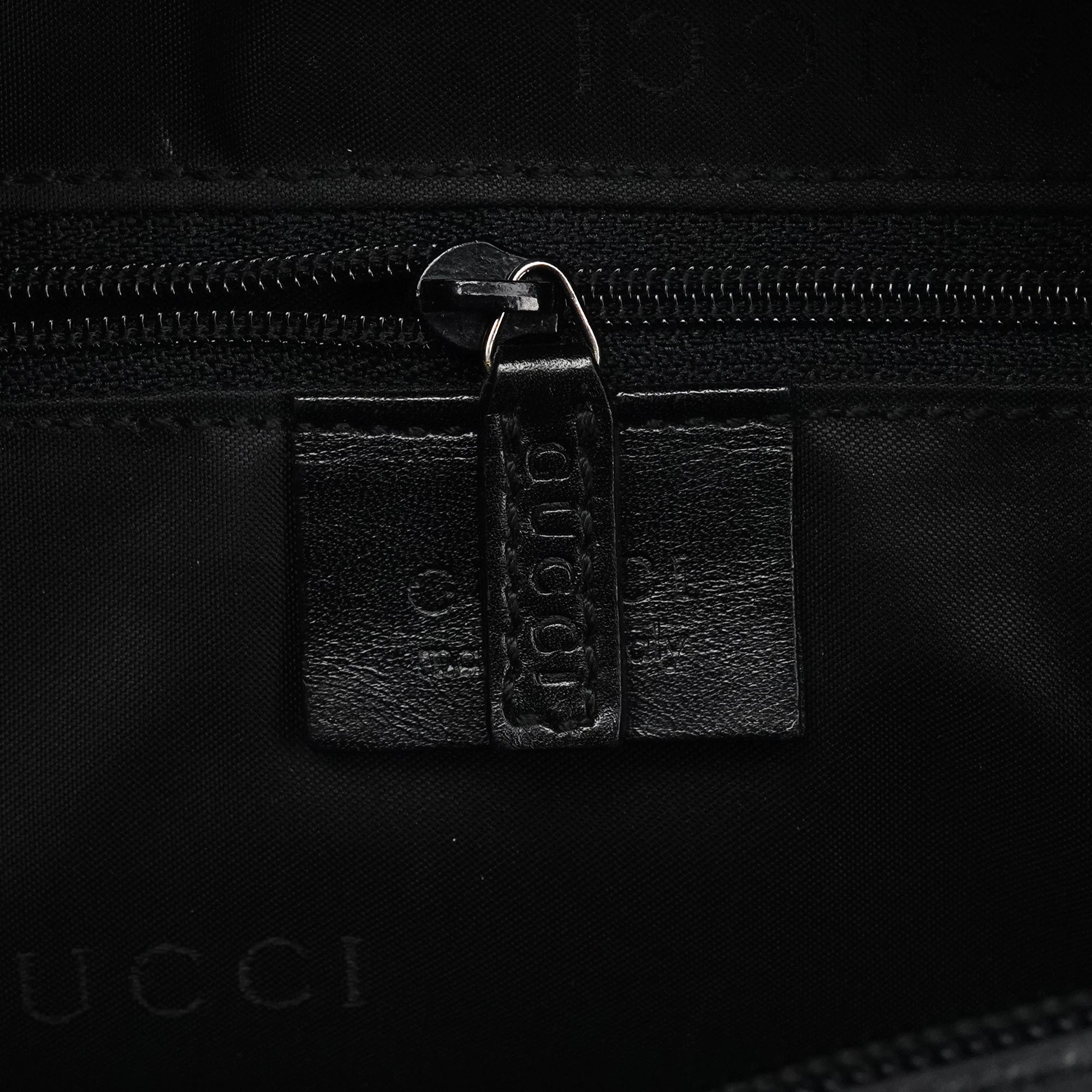 000 0531 Black Leather Bamboo Shoulder Bag