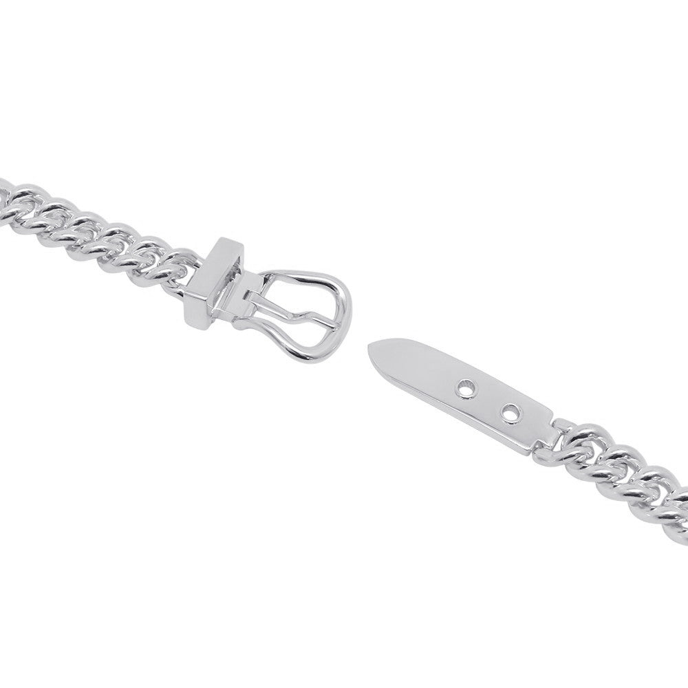 HERMES BoucleSellier Inflexible Necklace Size PM/42H125210B SV925