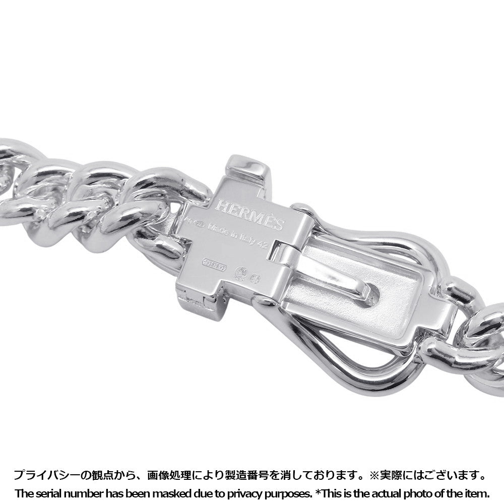 HERMES BoucleSellier Inflexible Necklace Size PM/42H125210B SV925