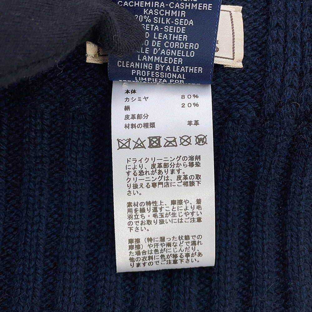 HERMES Quarter Bash Scarf Fall/Winter 2023 Marine Cashmere80% Silk20%