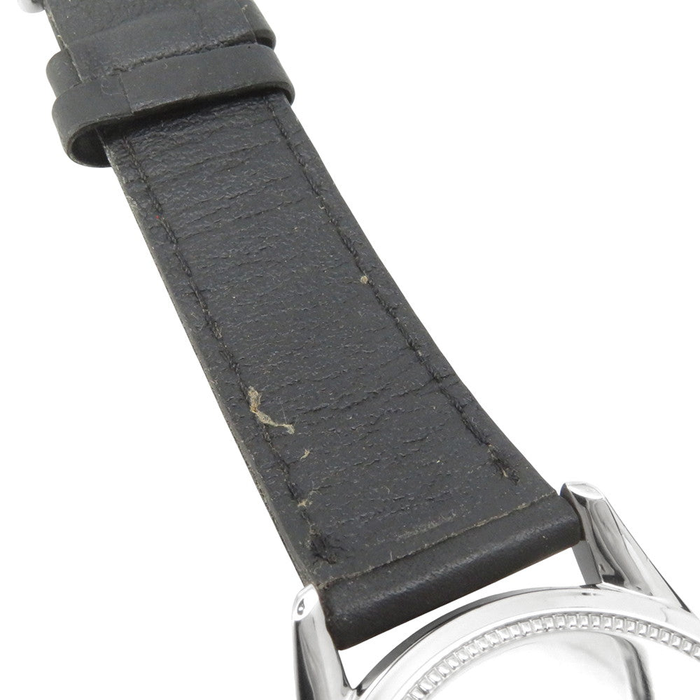 SEIKO Diamond shock W35.7mm Stainless Steel Leather Silver Dial4S24-0070