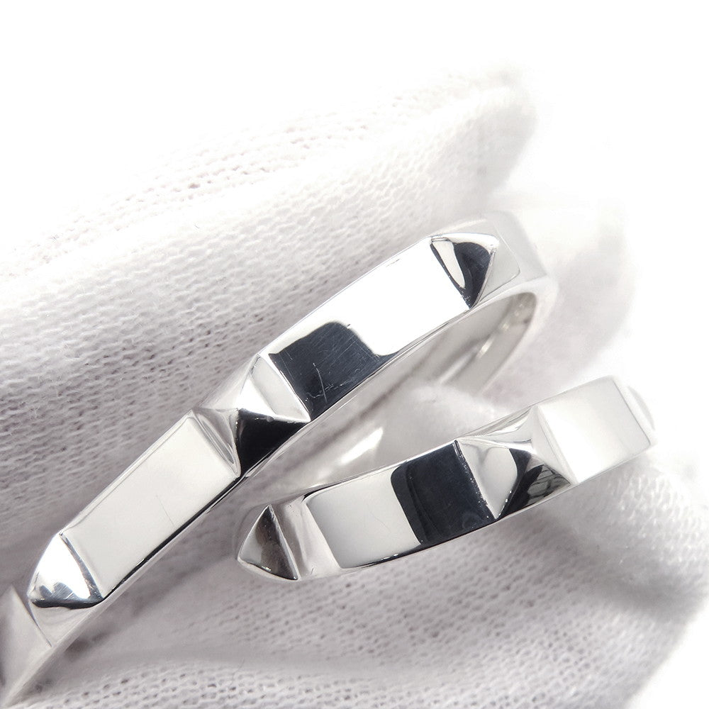 HERMES Crew de H Double Finger Ring Size 53/#13H125631B SV925