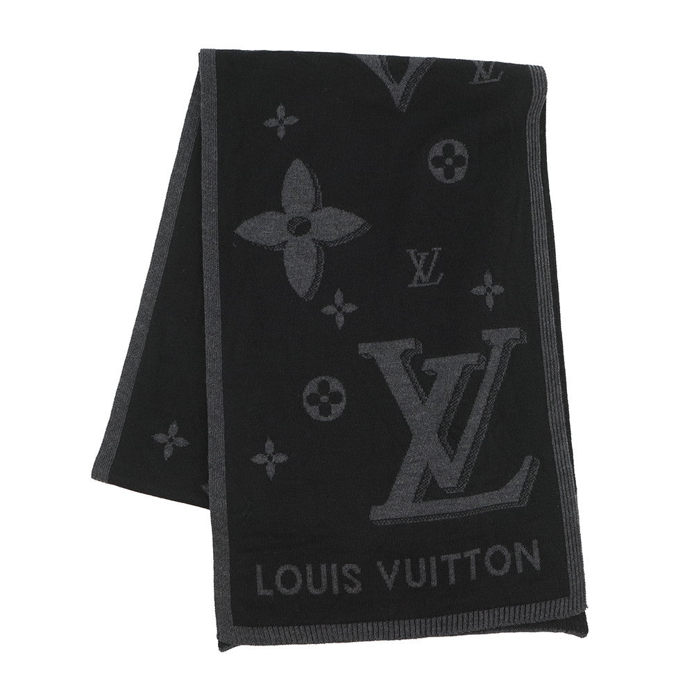 LOUIS VUITTON Scarf・LV Galaxy Size S NoirM93299 Wool100%