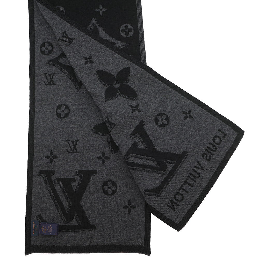LOUIS VUITTON Scarf・LV Galaxy Size S NoirM93299 Wool100%