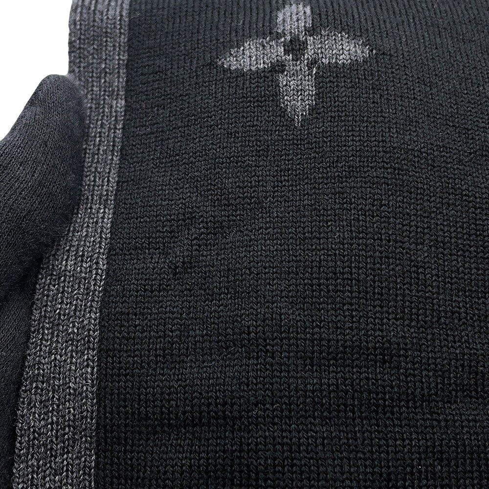 LOUIS VUITTON Scarf・LV Galaxy Size S NoirM93299 Wool100%