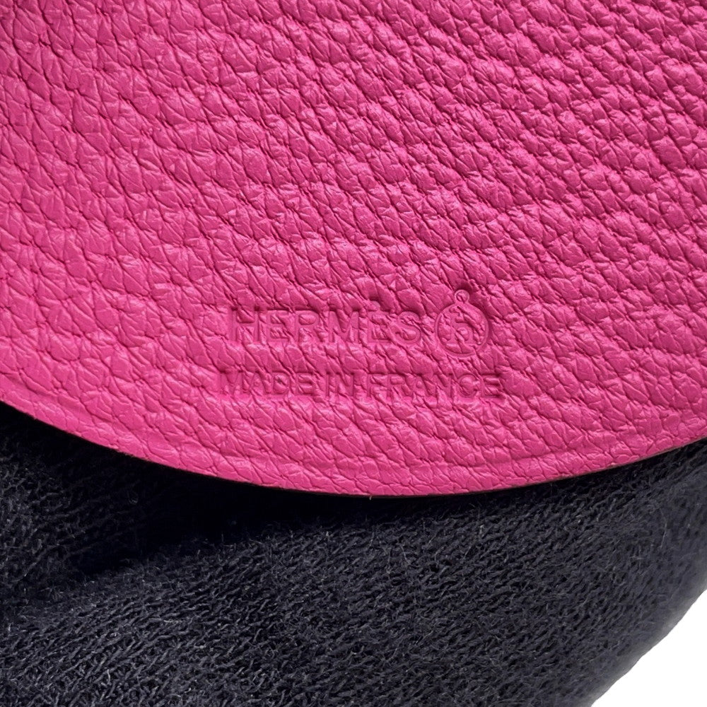 HERMES Petit H Pear Gold/Magnolia Togo Leather Chevre Myzore Goatskin