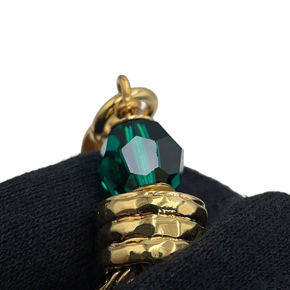 Chloe POMPOMS Belt Vintage Gold/GreenCHC25SC089CH59DCTU Gold Plated Crystal Glass