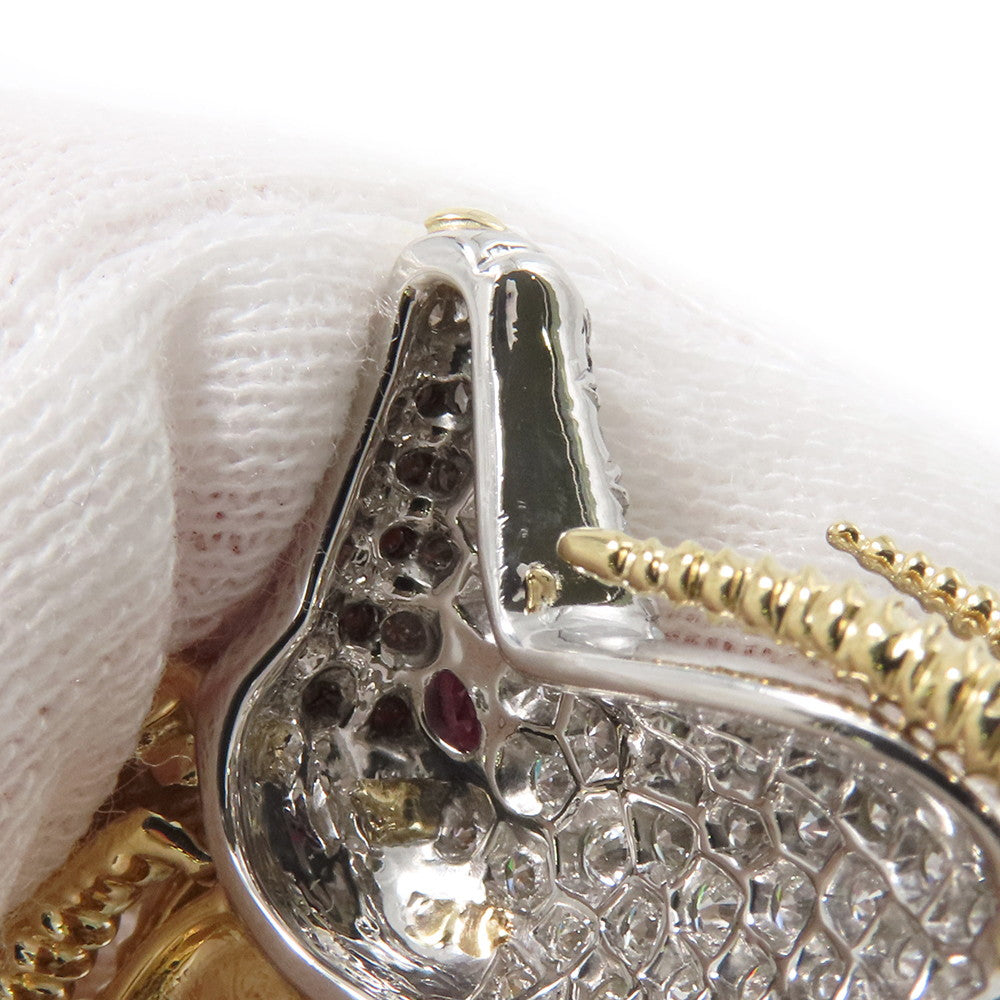 TIFFANY&Co. Ibex Brooch Jean Schlumberger60022750 K18YG Pt950