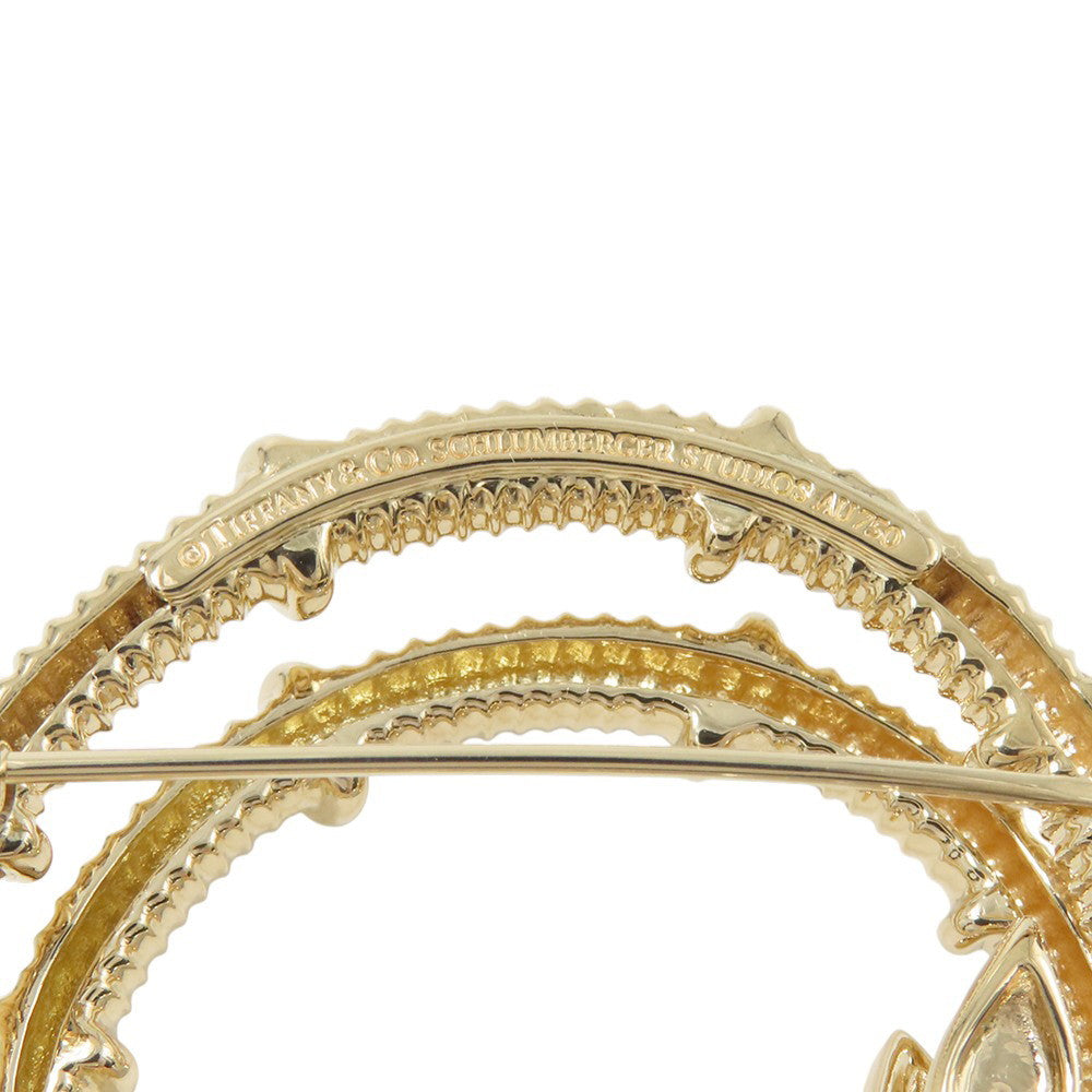 TIFFANY&Co. Ibex Brooch Jean Schlumberger60022750 K18YG Pt950