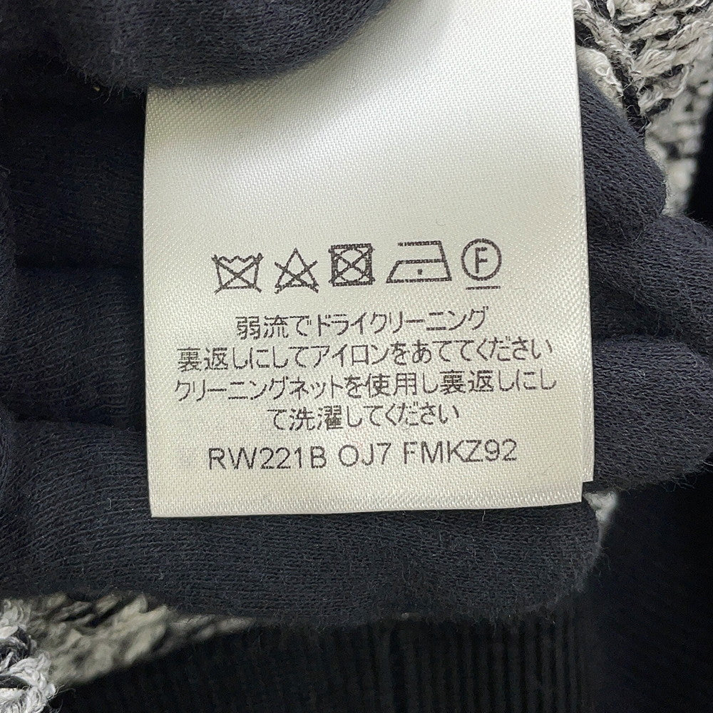 LOUIS VUITTON tight skirt Size M White/Black/Gray Cotton69% Wool15% Nylon15% Polyurethane1%