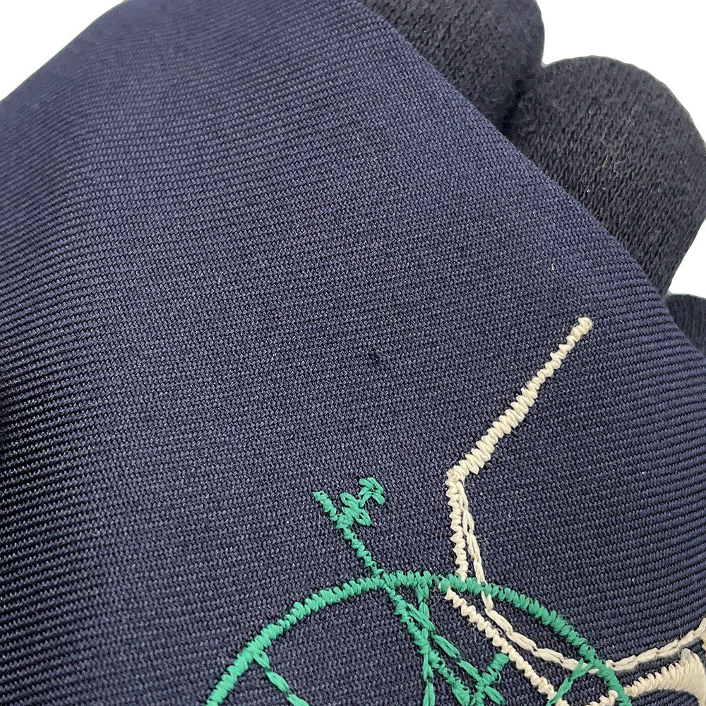 HERMES Twilly Long Twilly Long "A to Berlin" Autumn/Winter 2025 Blue・Noir/Multicolor Silk100%