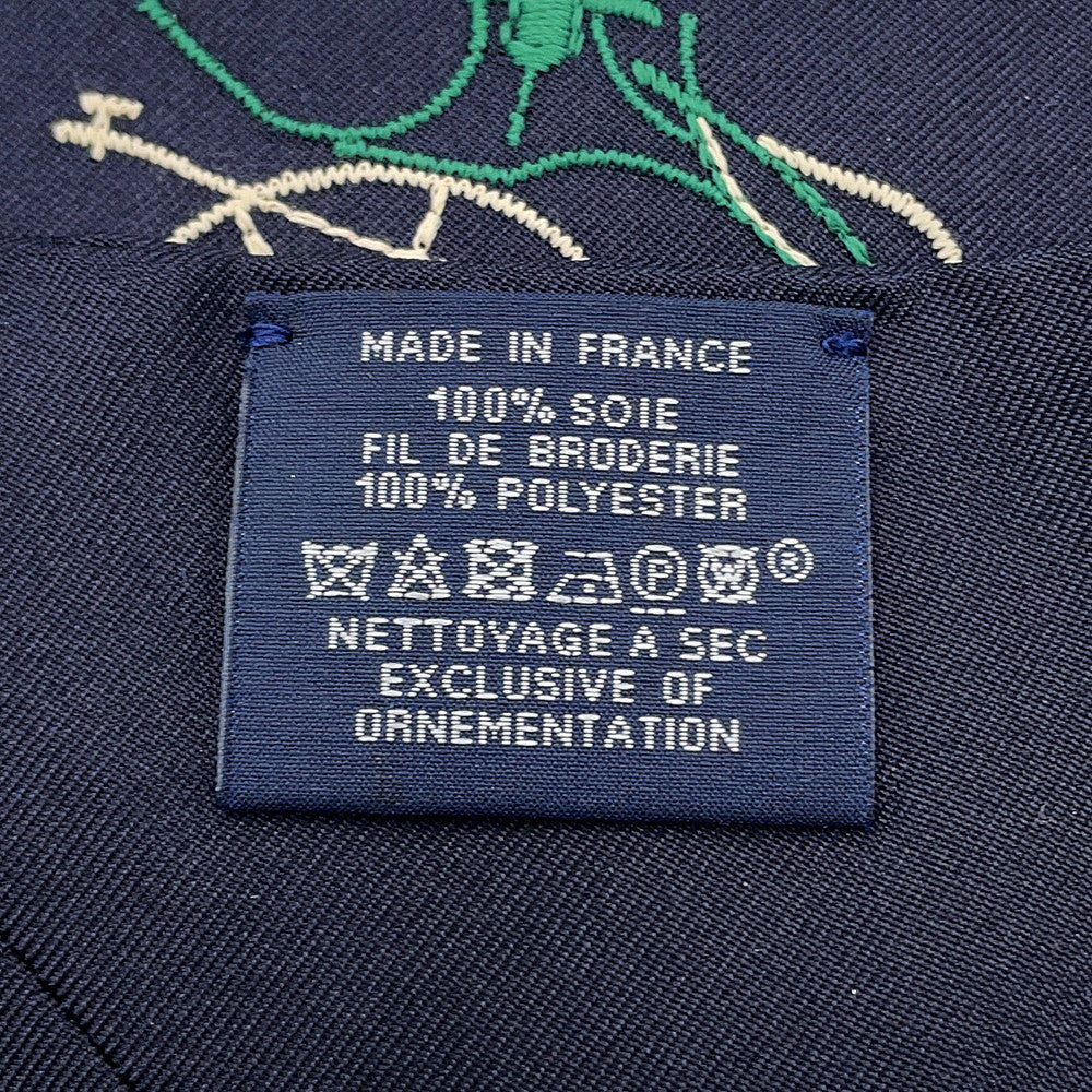 HERMES Twilly Long Twilly Long "A to Berlin" Autumn/Winter 2025 Blue・Noir/Multicolor Silk100%