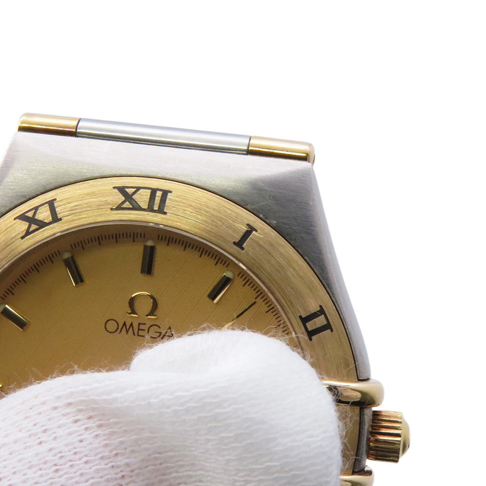 OMEGA Constellation W33.5mm Stainless Steel K18YG Yellow Dial1312.10.00