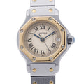 CARTIER Santos Octagon SM W25mm Stainless Steel K18YG Ivory DialW2001683 / 187903