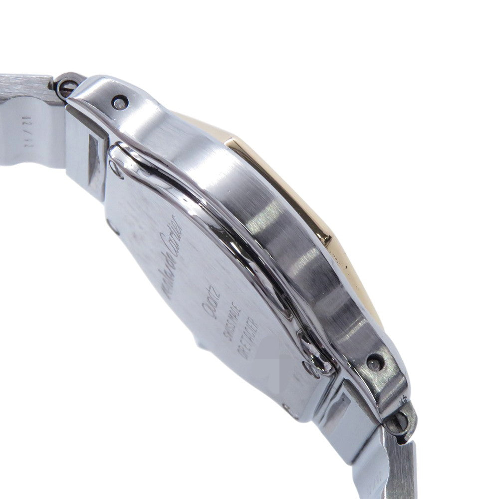 CARTIER Santos Octagon SM W25mm Stainless Steel K18YG Ivory DialW2001683 / 187903