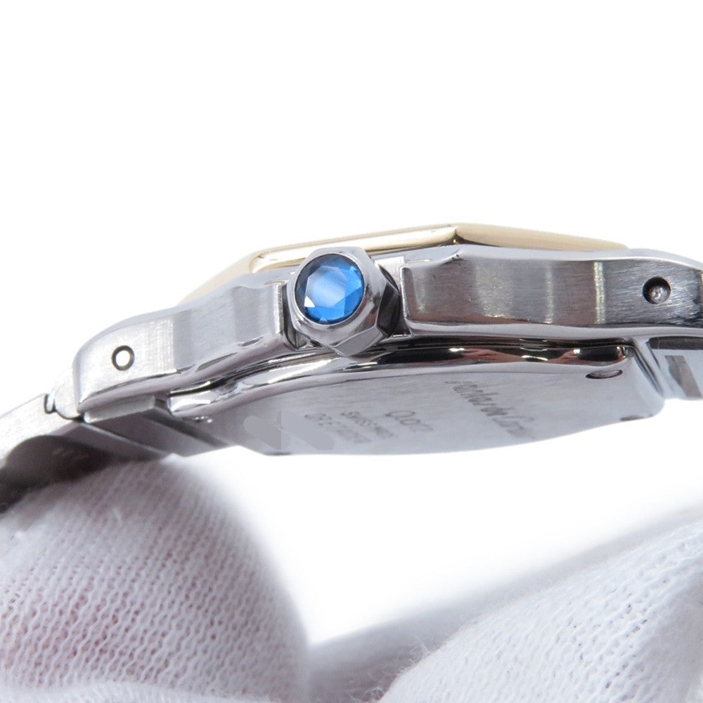 CARTIER Santos Octagon SM W25mm Stainless Steel K18YG Ivory DialW2001683 / 187903