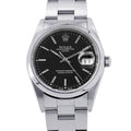 ROLEX Oyster Perpetual Date W34mm Stainless Steel Black Dial15200