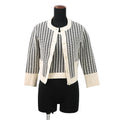 Dior Houndstooth Ensemble Size 34 White/Black354W05AM324 Cotton35% Polyester28% Nylon19%