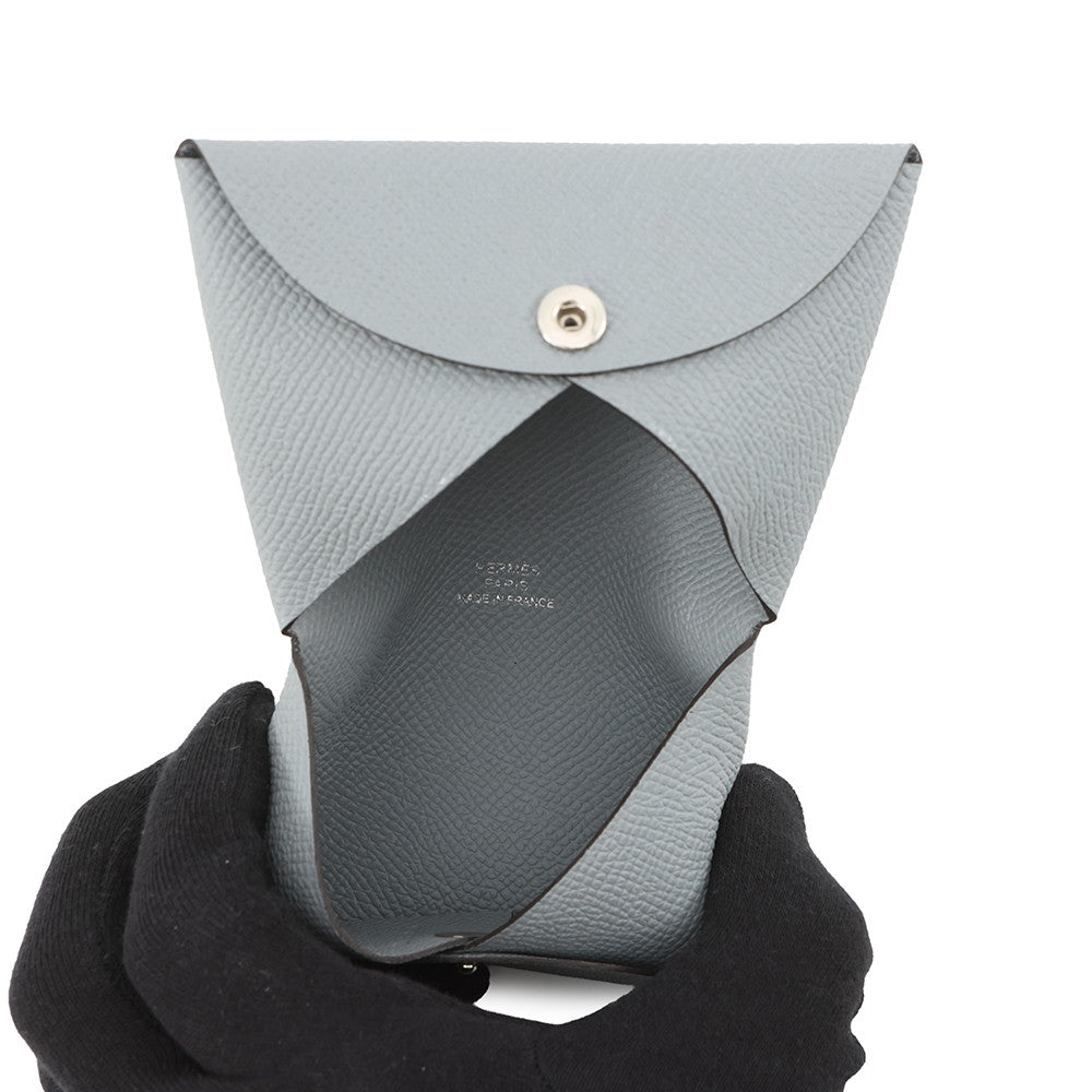 HERMES Calvi Green Pantan Epsom