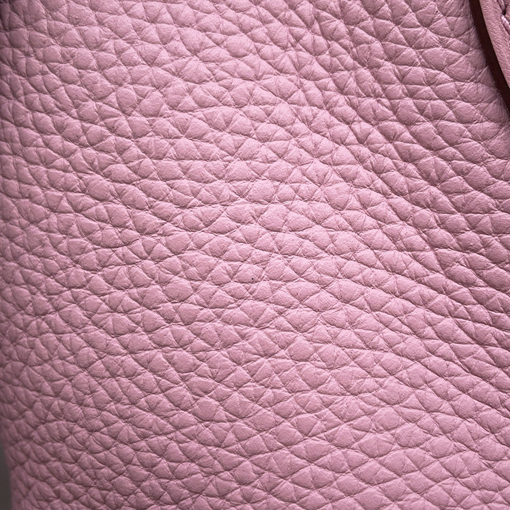 HERMES in-the-loop Tote Bag Mauve Sylvestre Taurillon Clemence Swift Leather Size 18